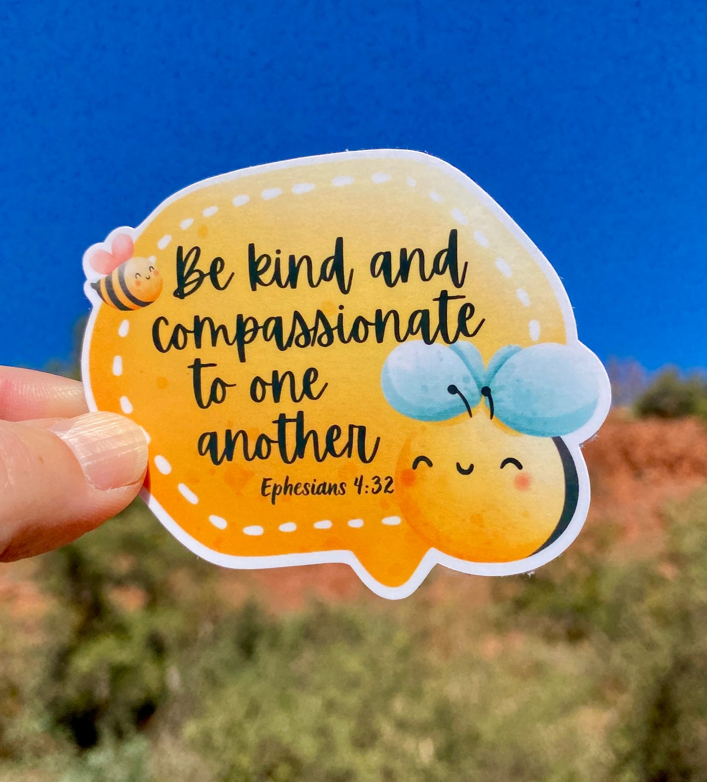 Be Kind and Compassionate to one another Motivational Sticker, Self Care, Water bottle decal,Positive thinking sticker, Be Kind, Sticker,fun