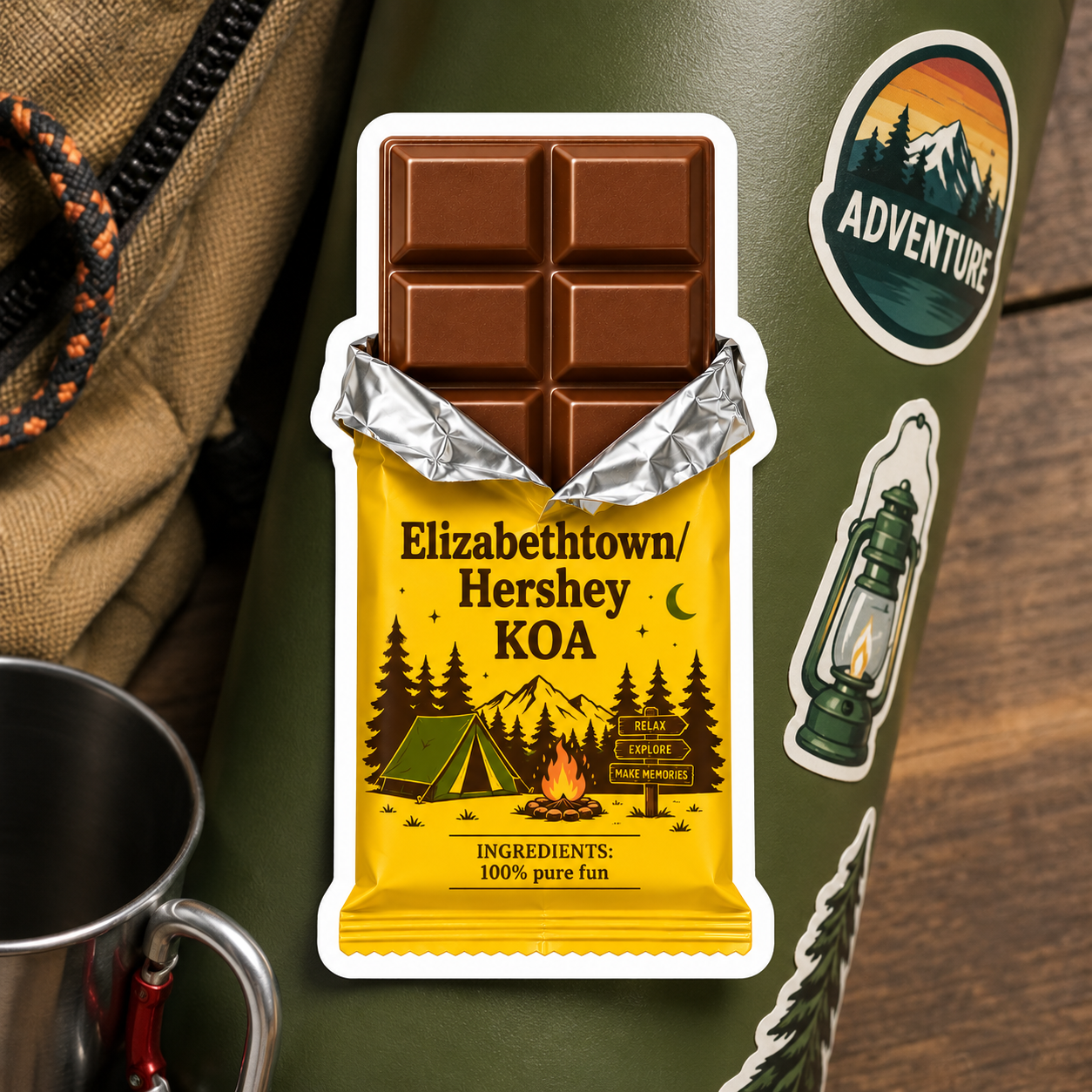 Elizabethtown/Hershey KOA Custom Magnets and Stickers  – Fun Camping Keepsake!