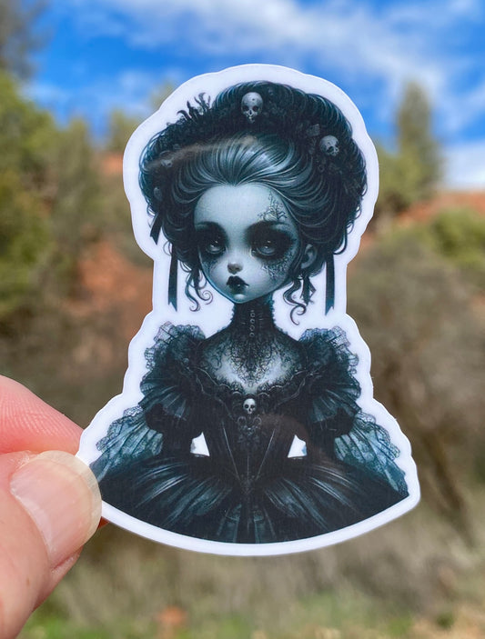 Creepy Doll Scary Sticker, sticker, Creepy, Sinister, Scary Doll, Horror movie fans, scary movie, Haunted, Dolls, Macabre, Collectors, Haunt