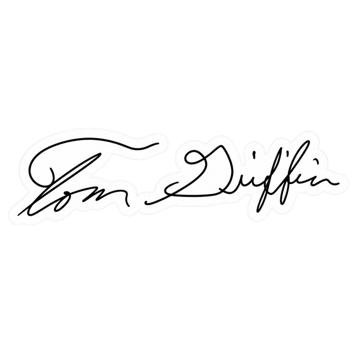 Griffin Farm & Tom Griffin Signature Memorial Sticker Set