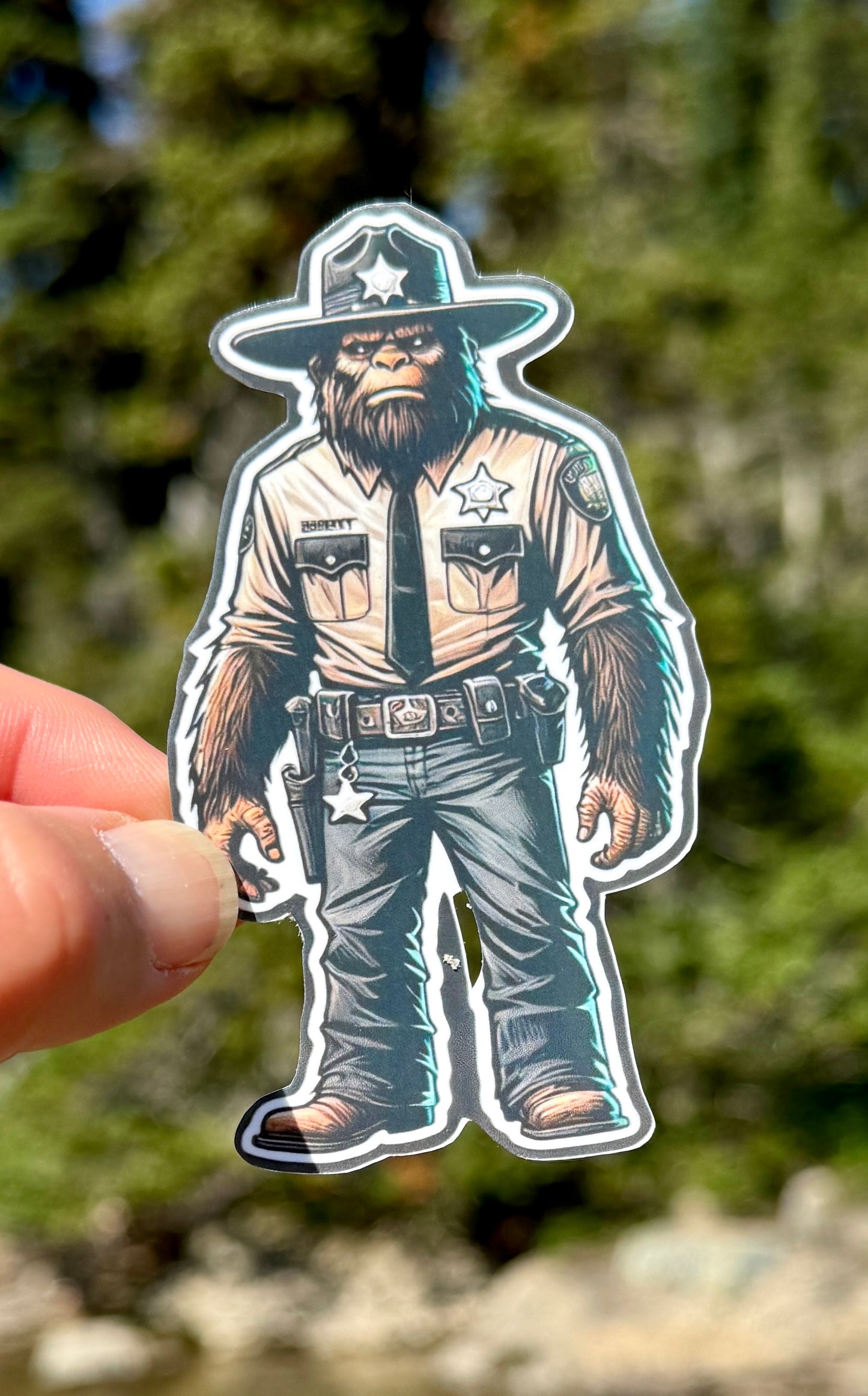 Bigfoot Sheriff Deputy Sticker, police, police officer, Cop, first responder,Sheriff, Deputy, Bigfoot Police, sticker, Law Enforcement,LEO