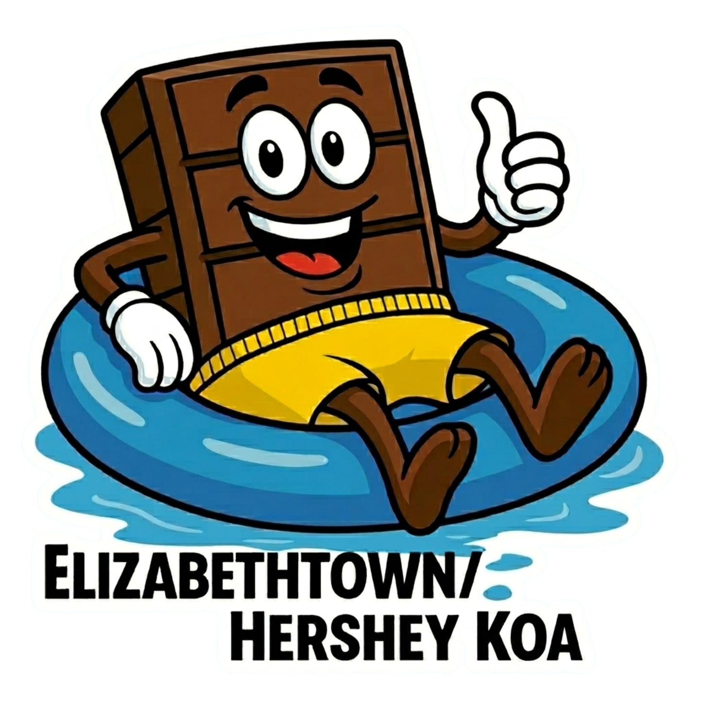 Elizabethtown/Hershey KOA Custom Sticker/Magnet bundle – Fun Camping Keepsake!