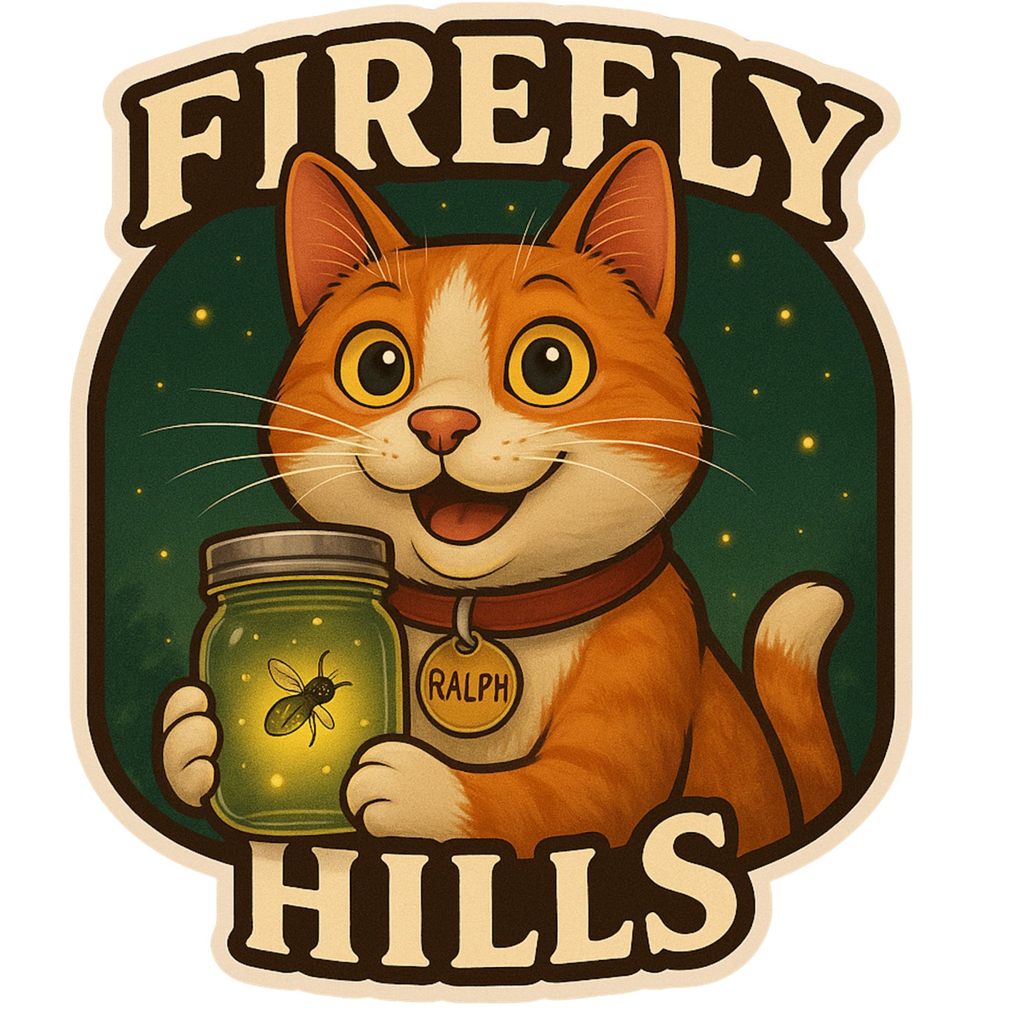 Custom Firerfly Hills stickers and magnets, Sticker Pack, Ralph Stickers