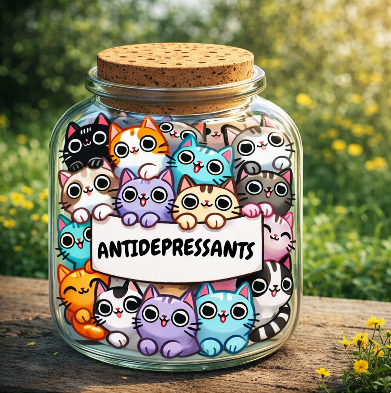 Cute Antidepressants Sticker, Border Collie, Dog Mom, Dog Lover, Frogs, Stickers, cats, antidepressants, mental health, self care, good mood