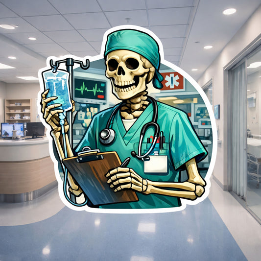Funny Healthcare Worker Gift | ER Nurse Sticker | Medical Humor | ICU Life | Healthcare Appreciation