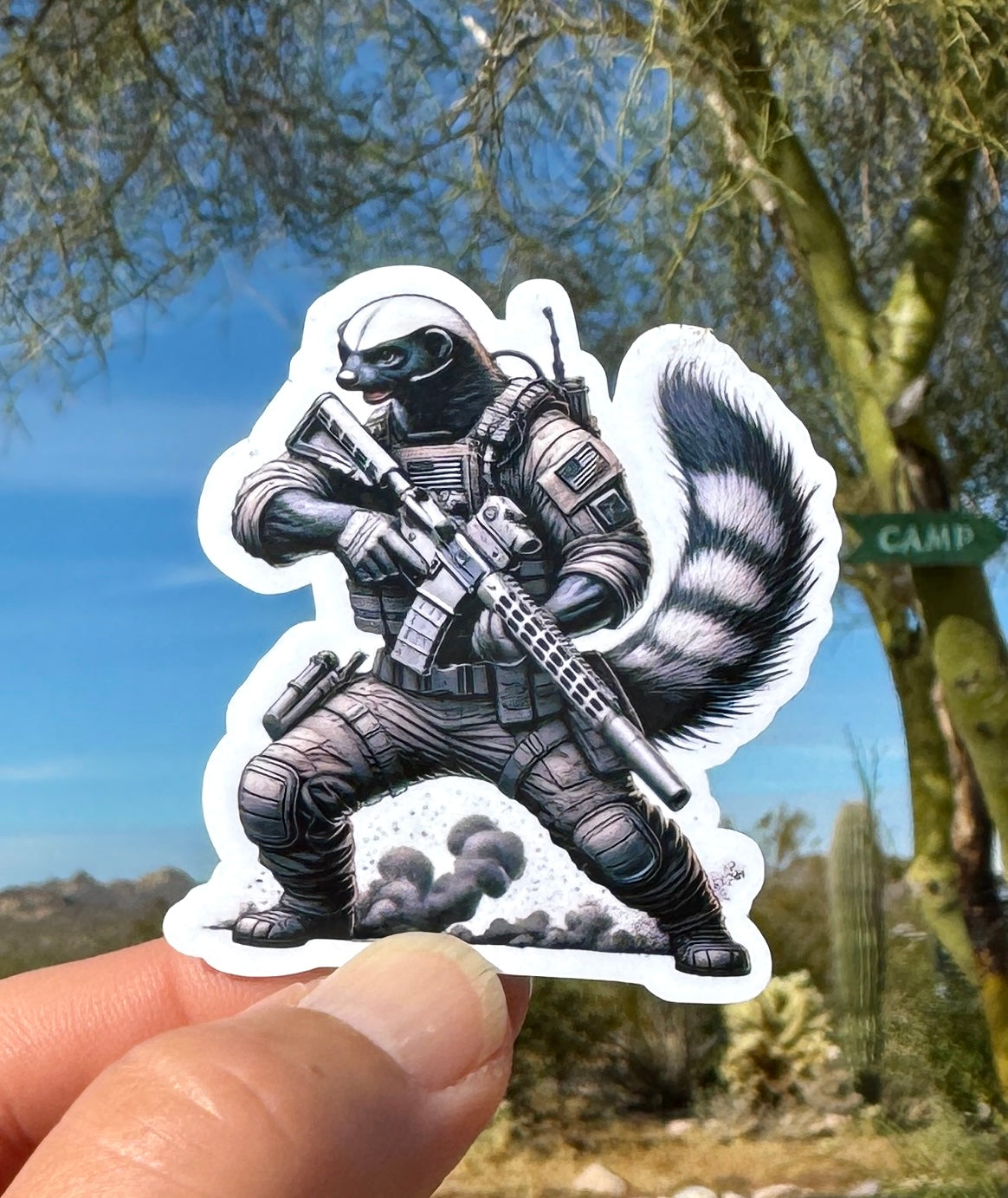 Tactical Honey Badger Sticker, Badger, tactical, operator, Tactical gear, sticker, rifle, military,police, shoot,gear,gun humor,honey badger