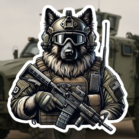 Tactical Sheepdog Sticker, police, tactical, operator, tactical gear, SWAT, military, sticker, rifle, 2A, sheepdog, guardian, dog, protector