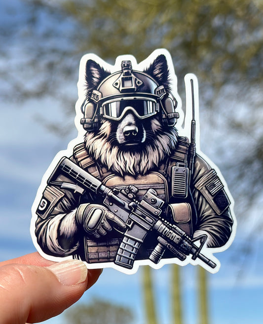 Tactical Sheepdog Sticker, police, tactical, operator, tactical gear, SWAT, military, sticker, rifle, 2A, sheepdog, guardian, dog, protector