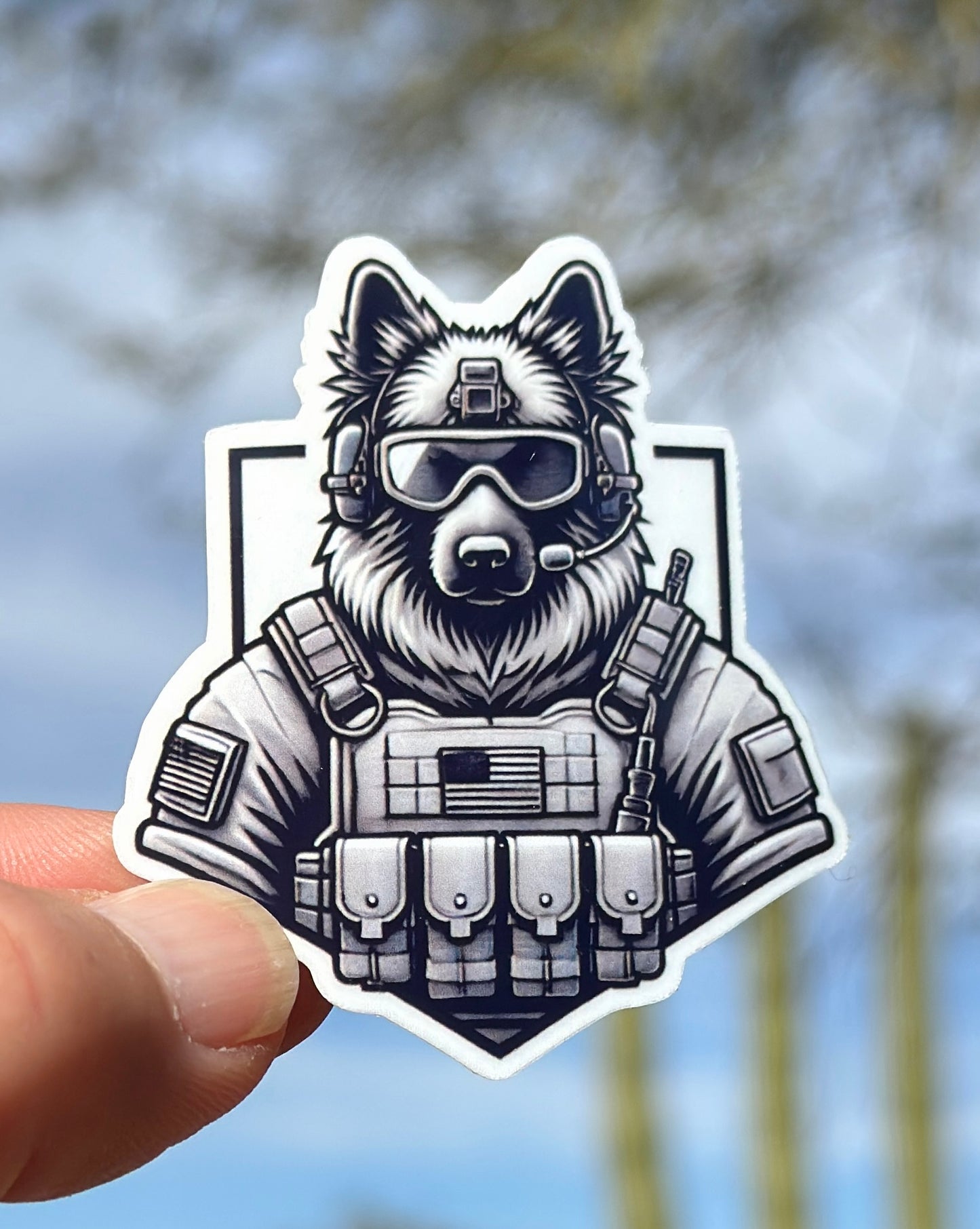 Tactical Sheepdog Sticker, police, tactical, operator, tactical gear, SWAT, military, sticker, rifle, 2A, sheepdog, guardian, dog, protector