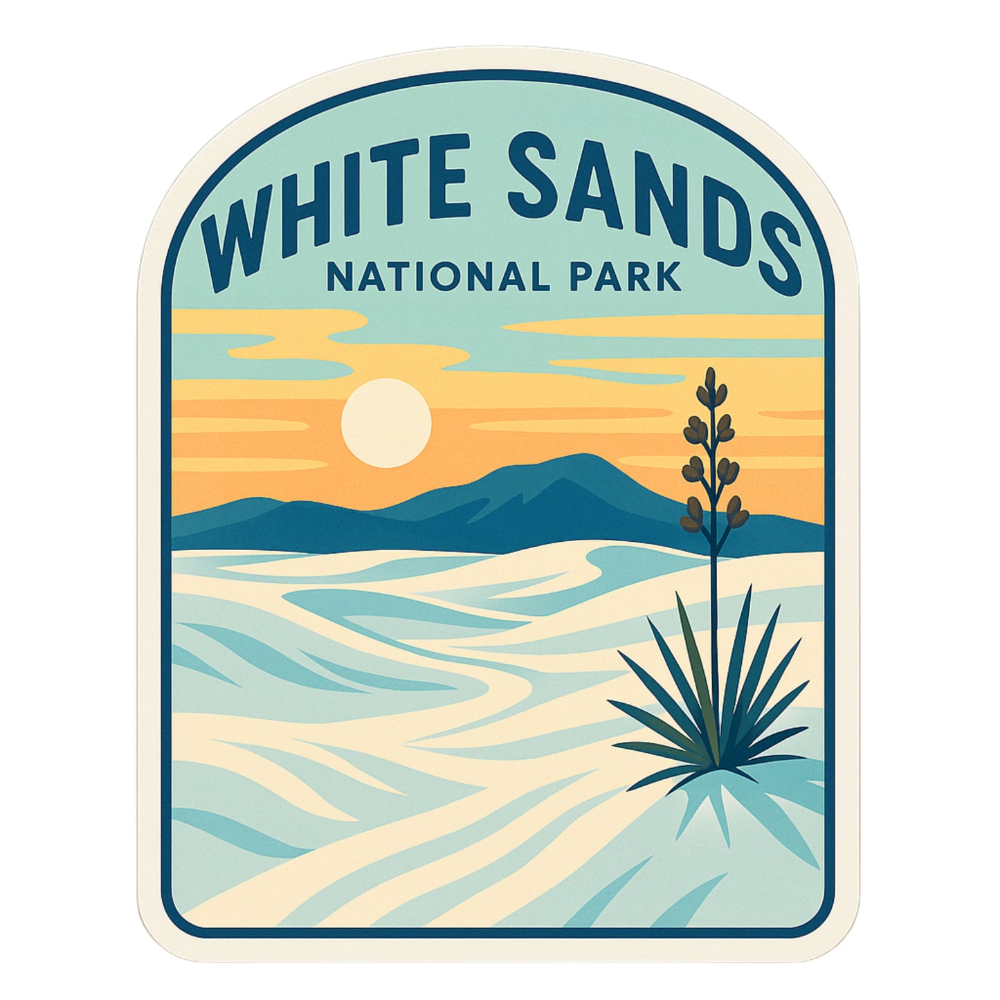 White Sands National Park Sticker: National Park Souvenir