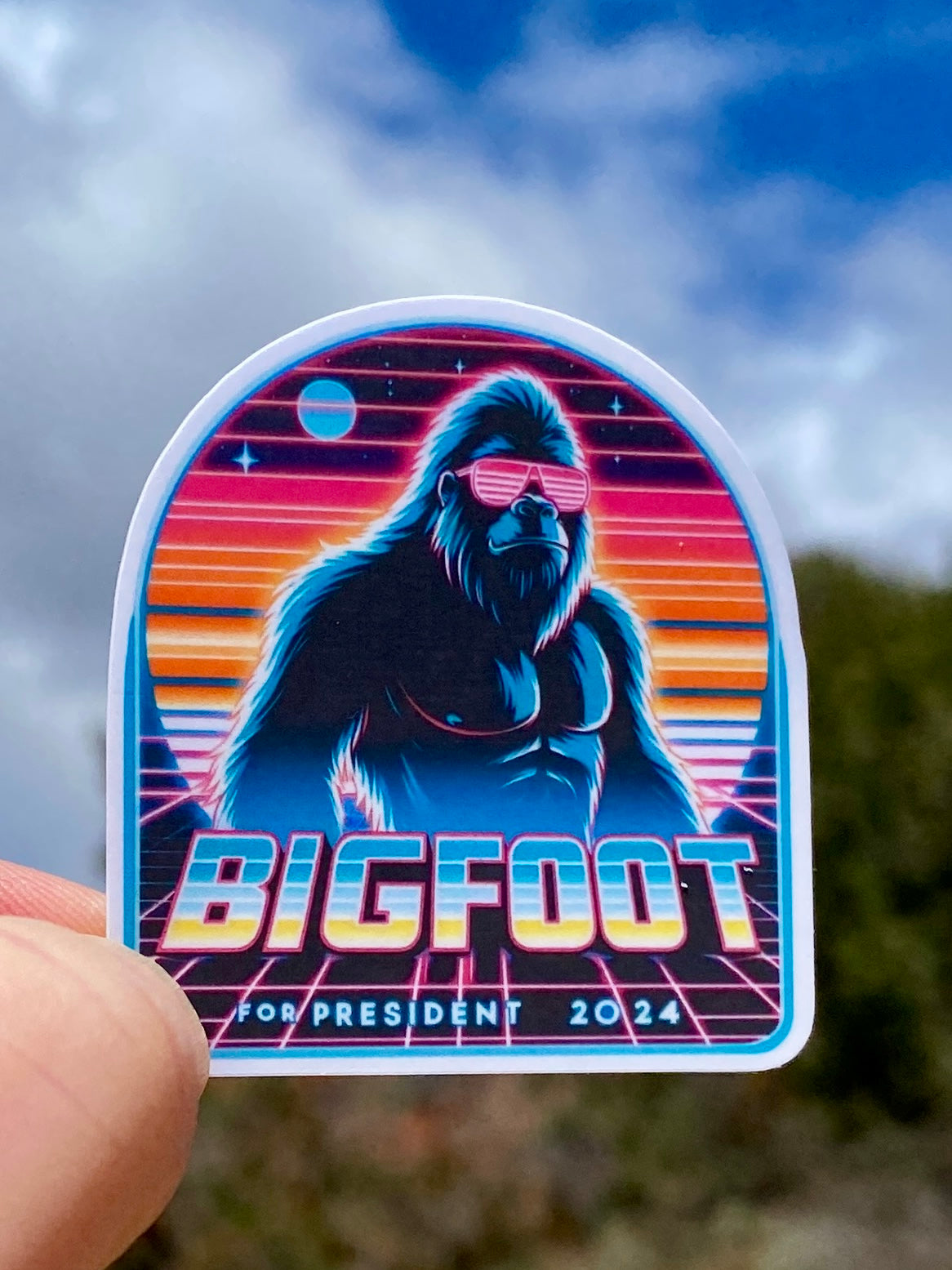 Bigfoot for President 2024 Sticker, Bigfoot, Election, Presidential Election, Sticker, Decal, Vote, Bigfoot, Election 2024, Politics,America