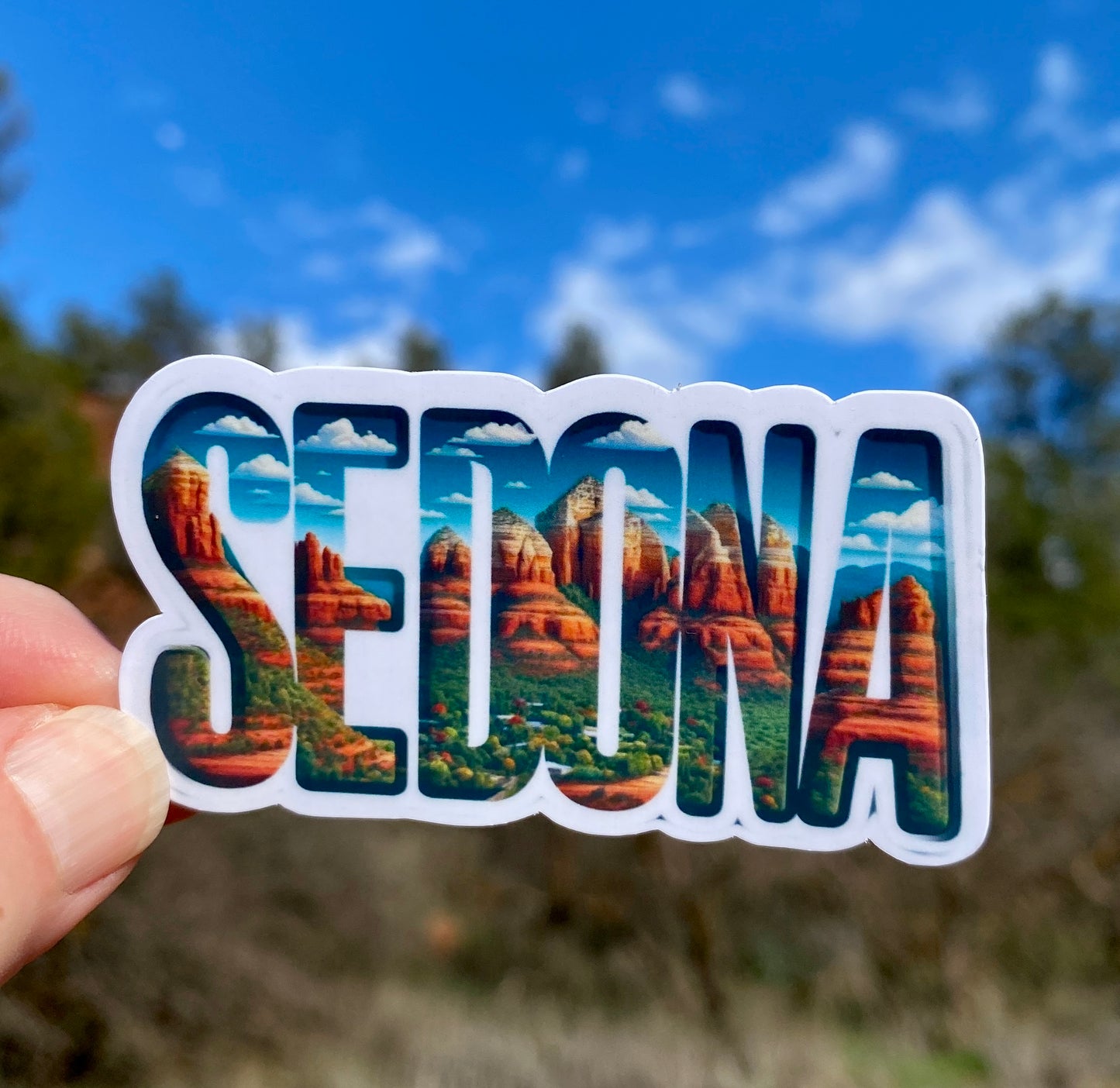 Sedona Arizona Sticker, Red Rocks, Travel, nature, Sedona, Arizona, Red Rock Country, Sedona Sticker, Sticker, Decal, vacation, travel, fun